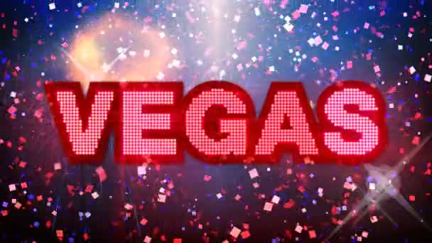 Vegas partij animatie (Hd lus) — Stockvideo