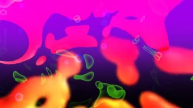 Psychedelic 60 lav lambası BLOB'ları