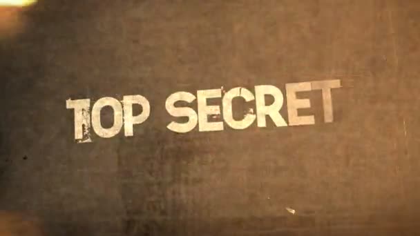 Top Secret Classified Confidential (Titles) — Stock Video