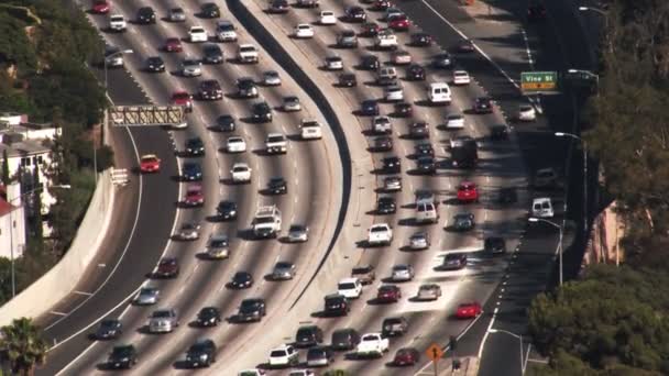 Los Angeles 101 Freeway trafik (Hd) — Stockvideo