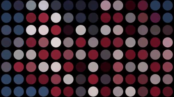 Red White and Blue Dots — Stock Video