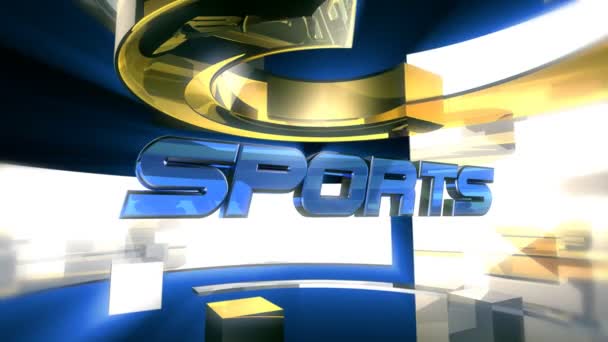 Sport rapport grafisk animation — Stockvideo