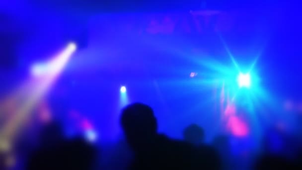 Noční klub párty scéna — Stock video