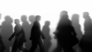 İnsanlar (3d vektör siluet animasyon tarafından)