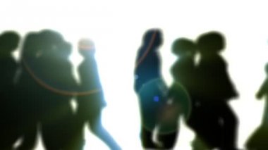 İnsanlar (3d vektör siluet animasyon tarafından)