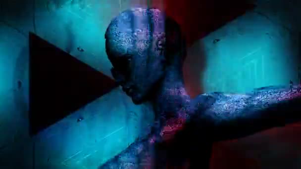 Muse dijital sanat — Stok video