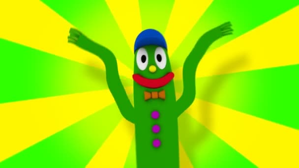 Wacky Inflatable Tube Guy — Stock Video
