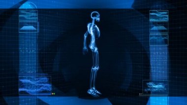 İnsan iskeleti (Hd X-Ray tarama)