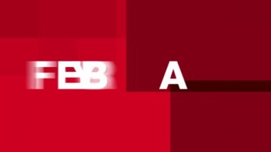 Şubat Metin Animasyonu (Hd Loop)