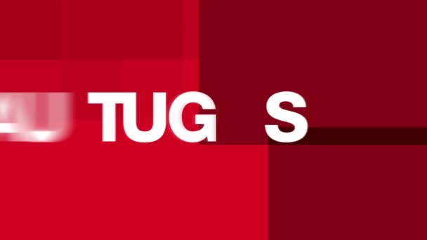 Augusti text animation (HD loop) — Stockvideo