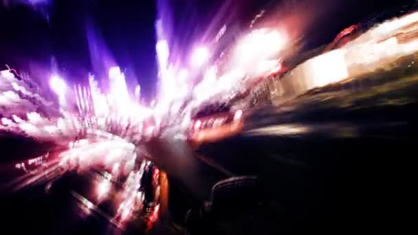 New York City Traffic da dentro Taxi — Video Stock