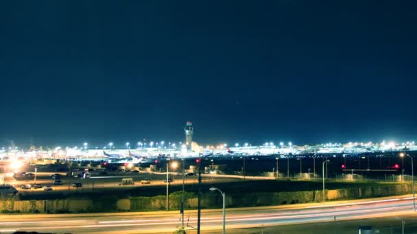 Time Lapse Los Angeles flygplats (Lax) — Stockvideo