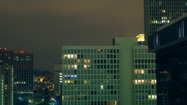 Paisaje urbano por la noche (Time Lapse ) — Vídeos de Stock