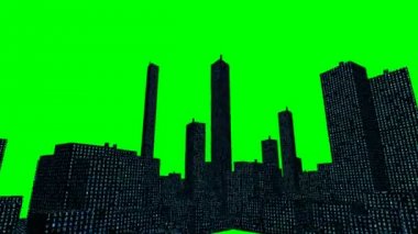 Dijital Veri Kodu Şehir (Chroma Anahtar Hd)