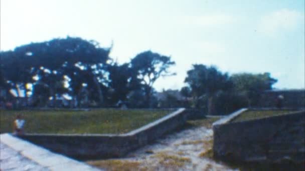 Castillo De San Marcos (Arşiv 1950'ler) — Stok video