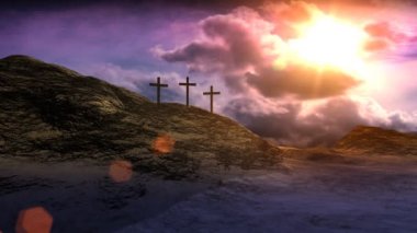 Calvary üzerinde Haçlar