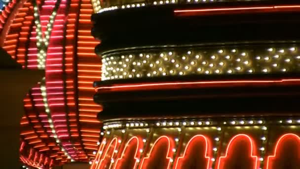 Blikající indikátory Casino Las Vegas — Stock video