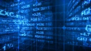 Borsa Veri Tickers 3d Dünya