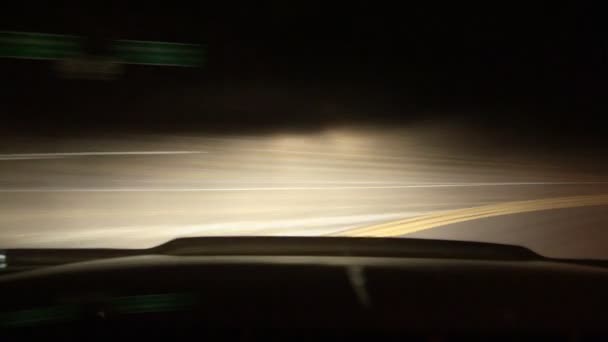 Conduite en état d'ébriété DUI la nuit (conducteur POV ) — Video