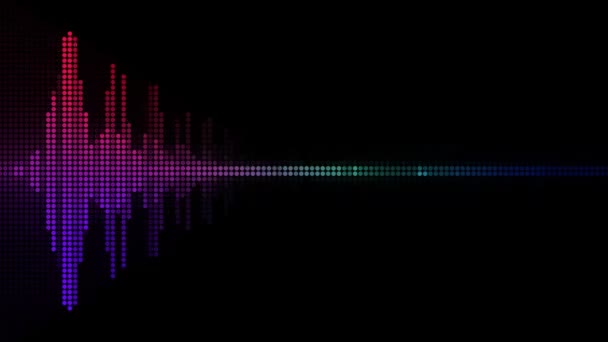 Equalizer Sound spectrum Waveform (+ audio) — Stockvideo