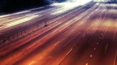 Otoyol trafik gece hızlandırılmış