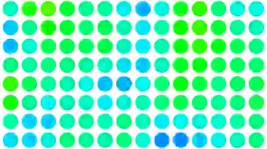 Beyaz Psychedelic Renkli Nokta