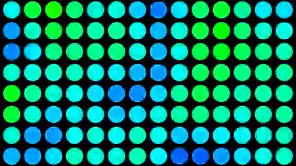 Psychedelic Colored Dots on Black HD — Stock Video