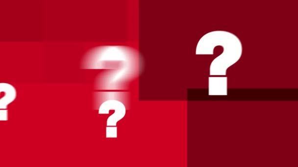 Question Marks Text Animation (HD Loop) — Stock Video