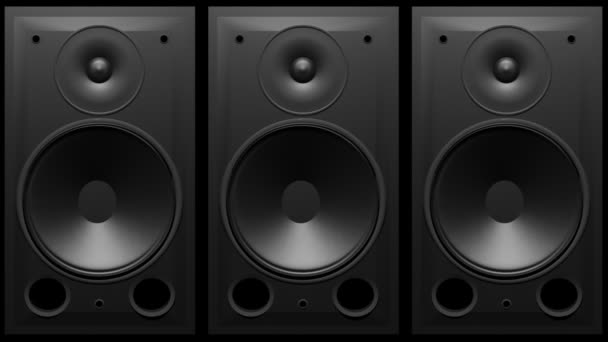 Thumping altoparlanti audio basso — Video Stock