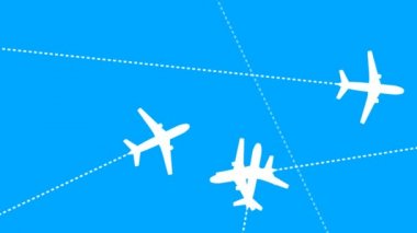 Jet Plane Air Travel (Döngü Animasyonu)