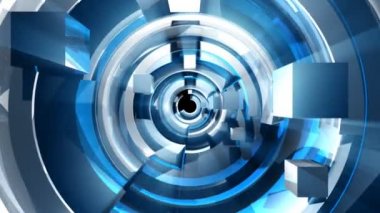 3d Soyut Geometrik Şekiller Animasyon