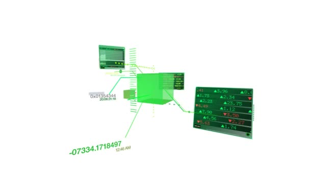 Stock Market Tickers - Digital Interface Data — Stock Video