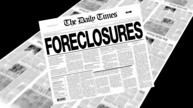 Foreclosures - gazete başlığı