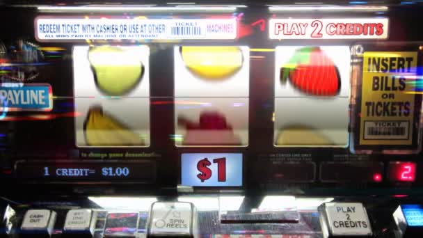 Slot Machine - Vincitore di 7 — Video Stock