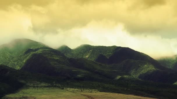 Мауи: облака времени-лапса в небе — стоковое видео