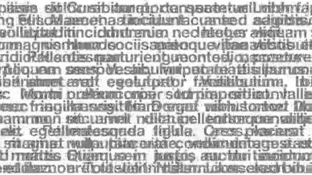 Conception de texte abstrait (Lorem Ipsum ) — Video