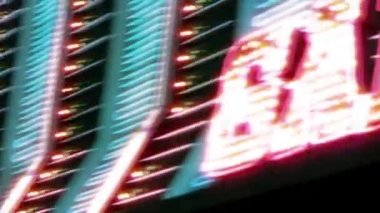 Las Vegas Casino Neon işareti yanıp sönen ışık Ampüller
