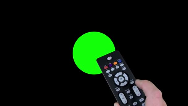 Controle remoto (Chroma Key Green Screen Transition ) — Vídeo de Stock