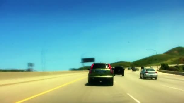 驾驶高速公路交通 — 图库视频影像