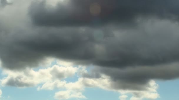 Nuages de tempête se déplaçant rapidement Time-lapse — Video