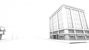 Şehir Sokakları 3d Animasyon - Kavşak (Döngü)