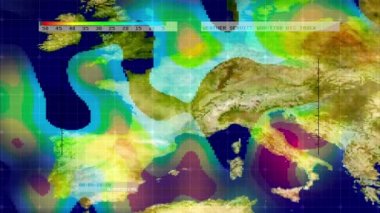 Meteoroloji Radarı Dijital Uydu Haritası (Avrupa)