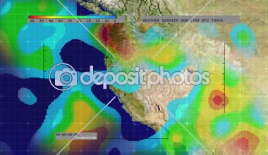 Meteoroloji Radarı Dijital Uydu Haritası (Western Us)
