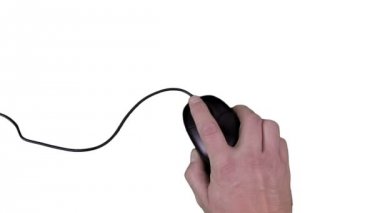 Bilgisayar fare el hareketleri (alfa mat / Chroma Key)