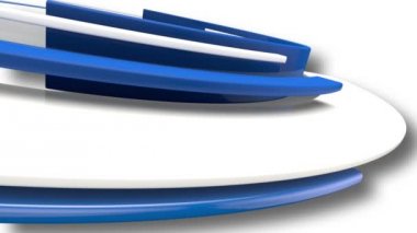 3d Eğriler Dönen Animasyon (Gölge)