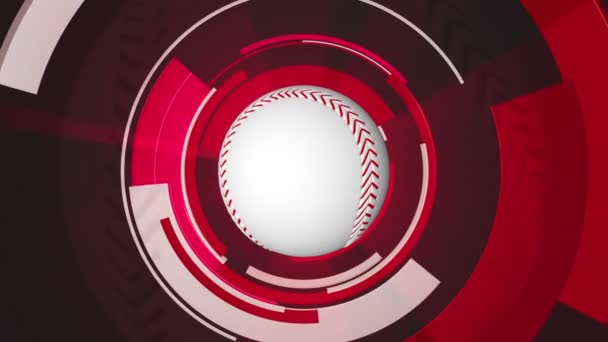 Animación gráfica de béisbol — Vídeo de stock