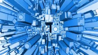 Şehir Ofis Binaları Hava Küre 3d