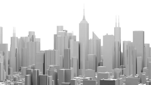 Bâtiments de bureaux municipaux Orbite des mouches (3D) Animation 