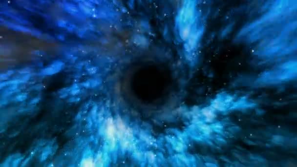 Vesmírní tunel červí díra (cestování časem) — Stock video
