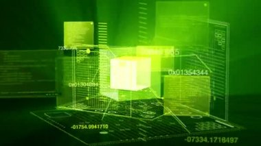 Teknoloji arayüzü bilgisayar veri ekran GUI